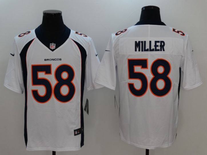 Men Denver Broncos 58 Miller White Nike Vapor Untouchable Limited NFL Jersey